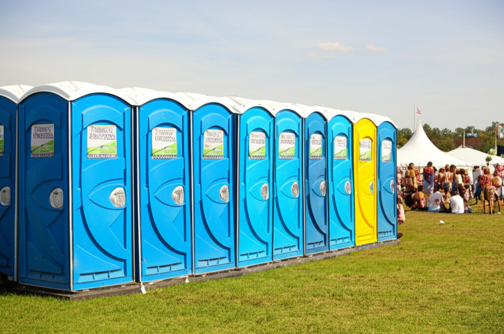 Event porta potty rentals for outdoor events